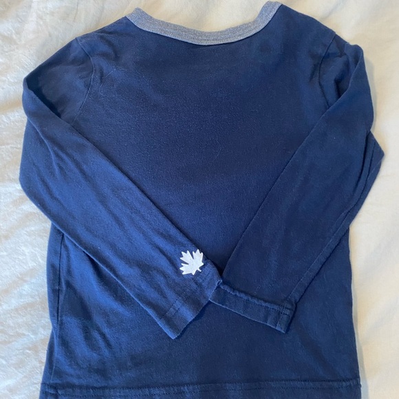 Roots Boys Blue Crewneck Long Sleeve Regular‎ Fit Classic Shirt Top Size 4T - Picture 4 of 5